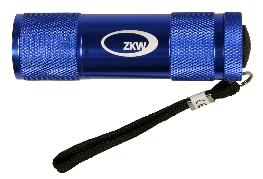 ZKW Alu-Taschenlampe blau